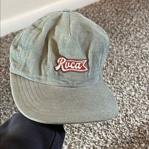 RVCA Teal Corduroy Cap